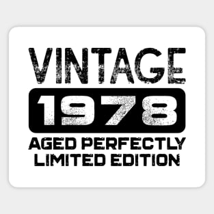 Birthday Gift Vintage 1978 Aged Perfectly Magnet